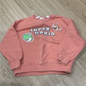 Zara Kids Super Mario Sweatshirt - Coral